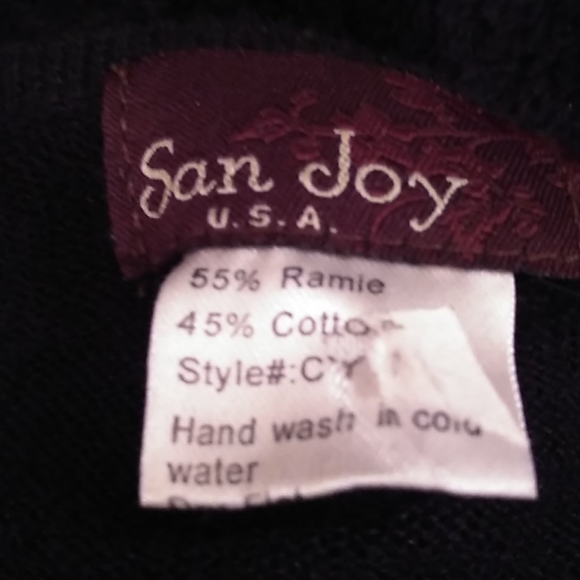 San Joy cotton sweater w/sequins - Picture 6 of 7